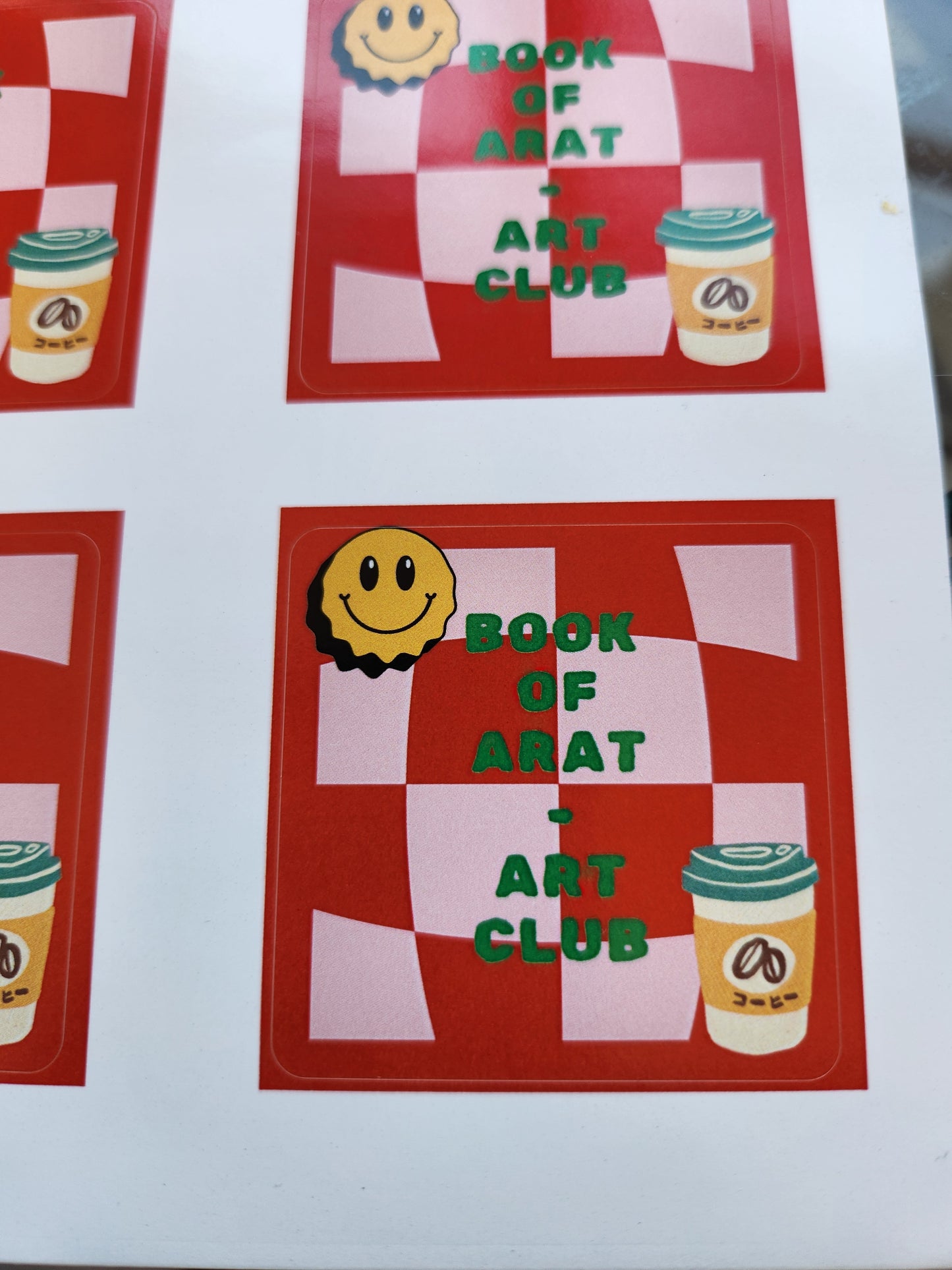 Bookofarat Art Club Stickers