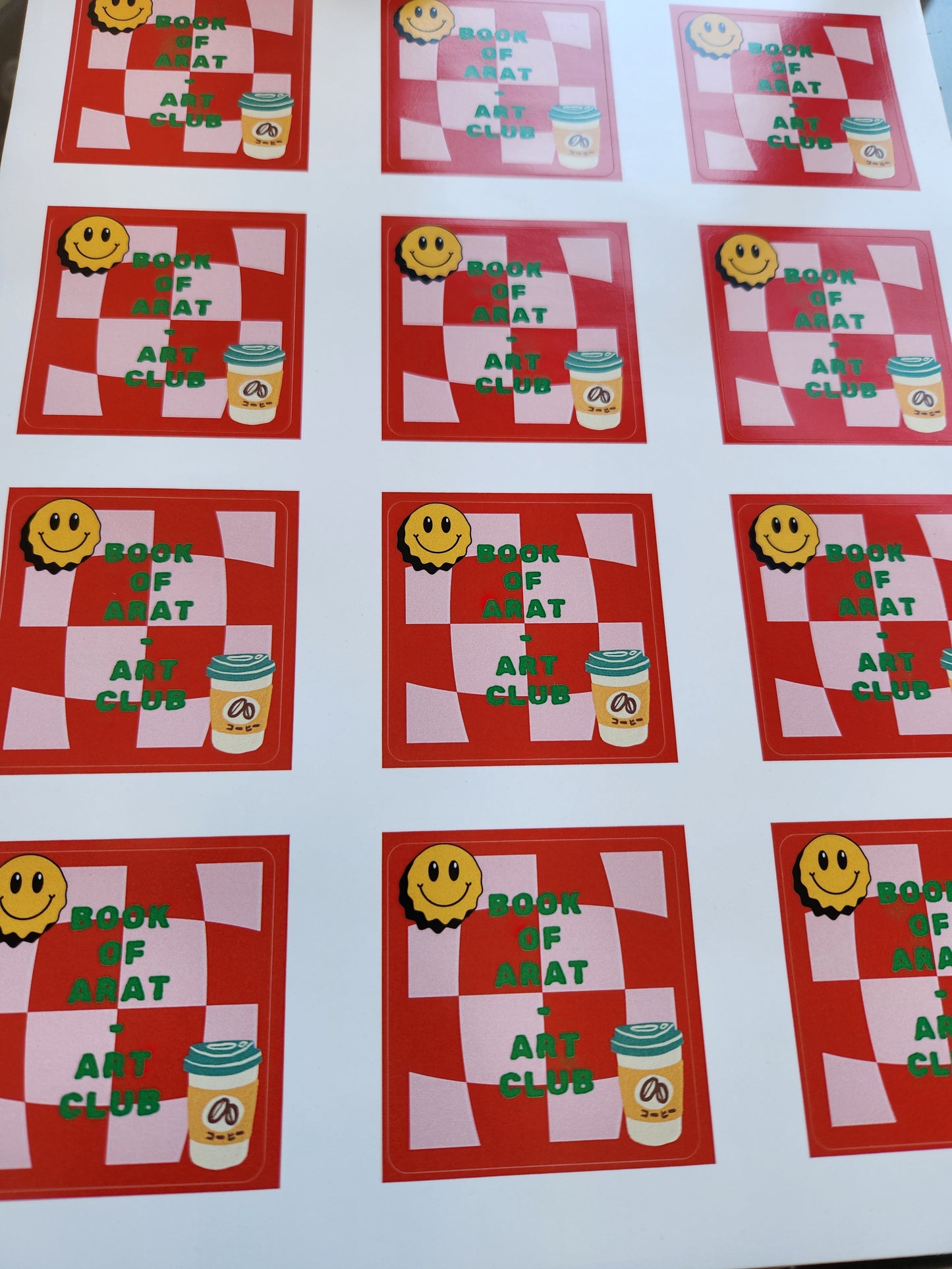 Bookofarat Art Club Stickers
