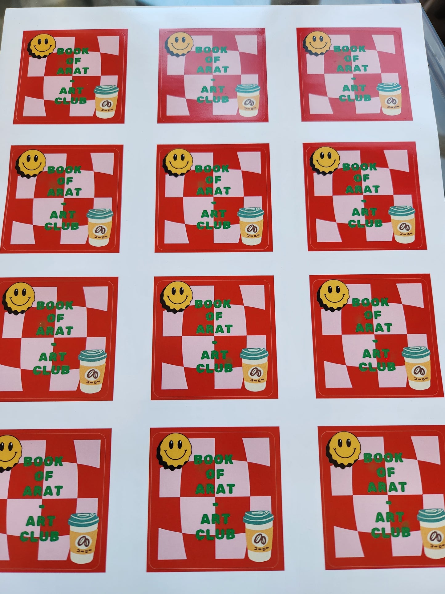 Bookofarat Art Club Stickers
